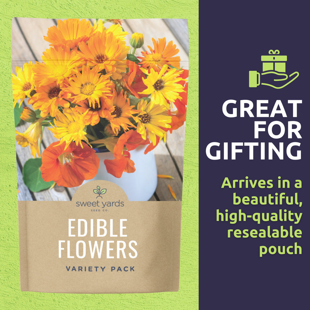 Organic Edible Flowers Variety Pack - 7 Packets