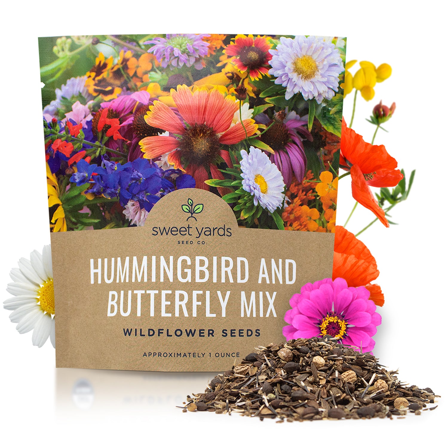 Hummingbird and Butterfly Wildflower Blend – Sweet Yards