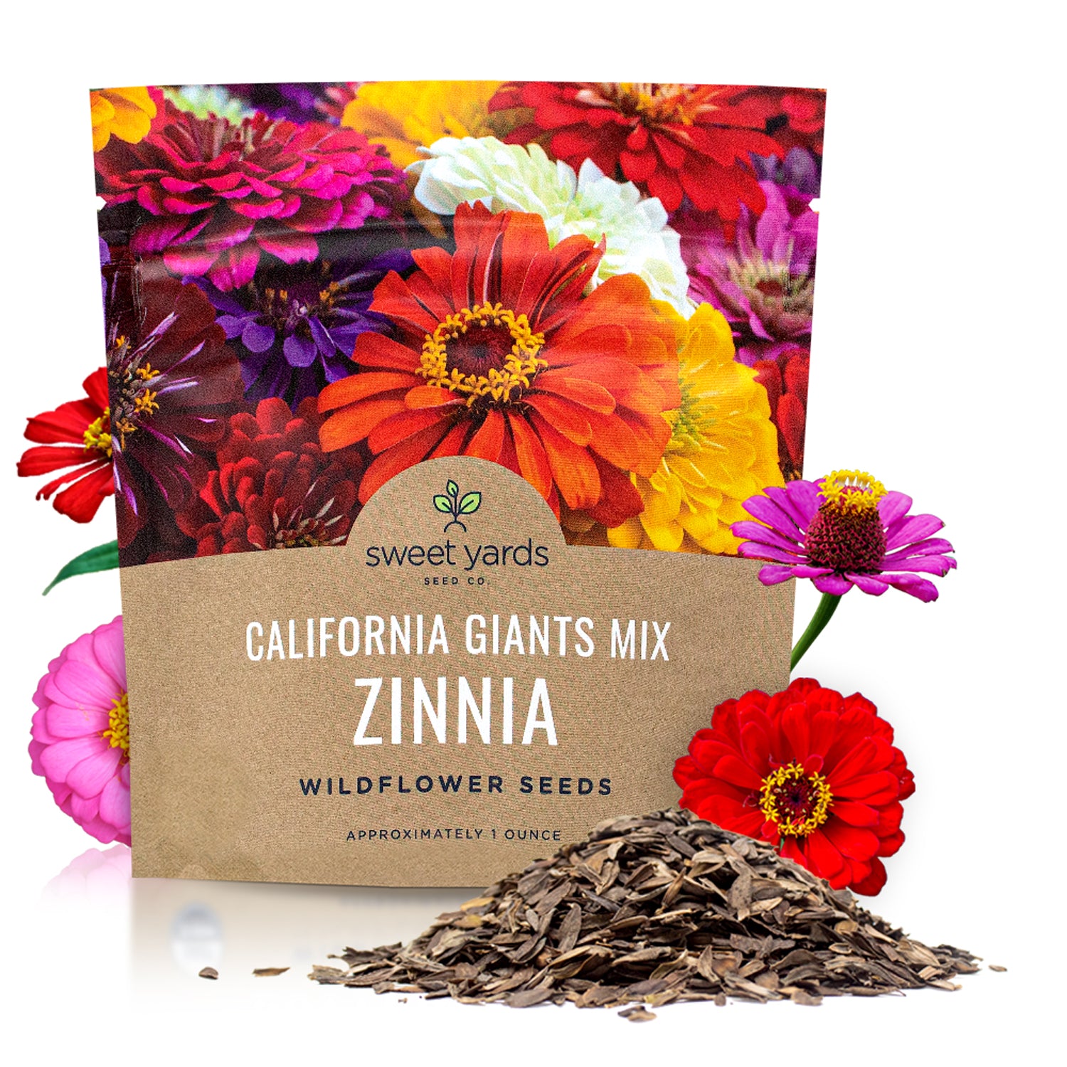 flower seeds zinnia Zinnia California Giants Mix – Sweet Yards