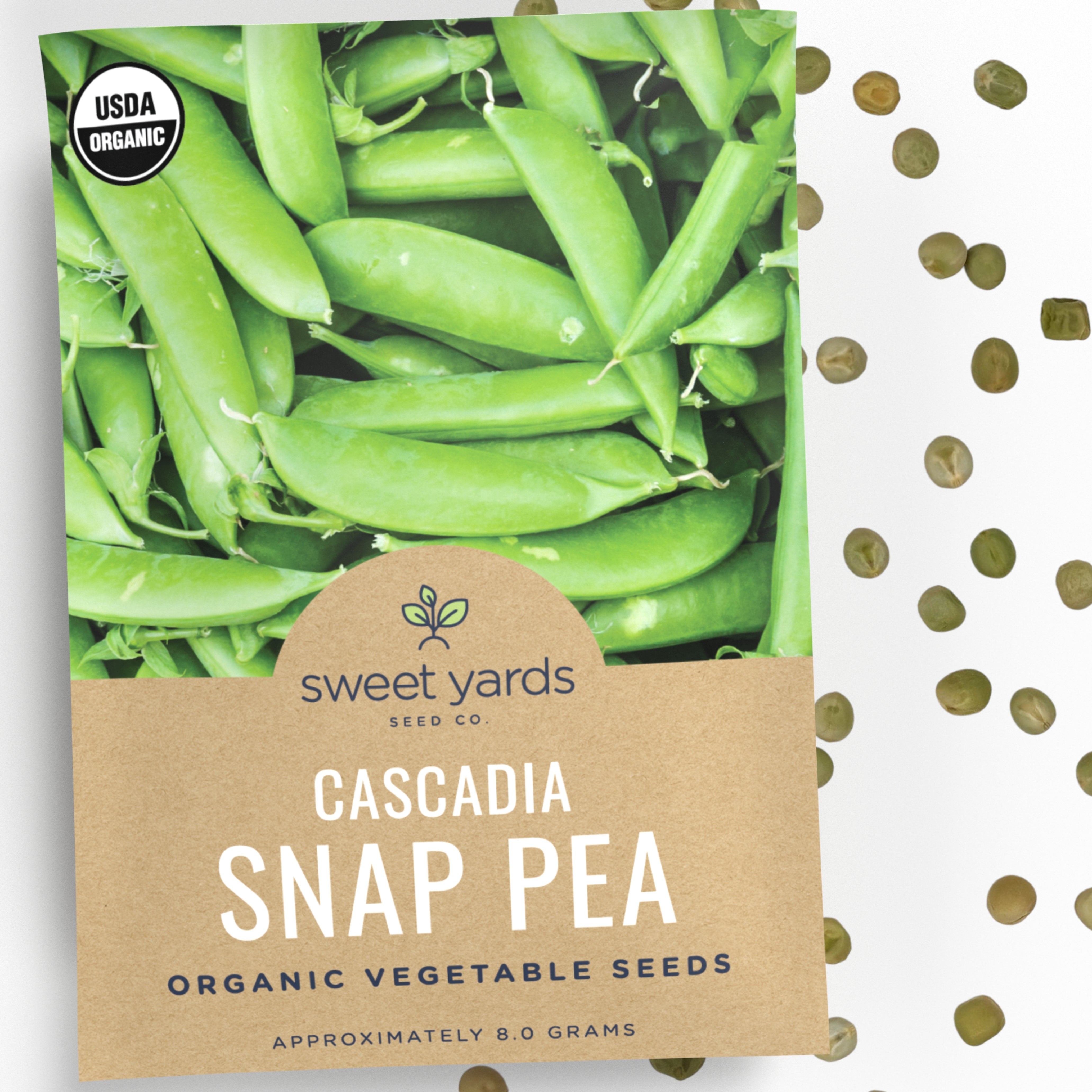 Organic Cascadia Snap Pea Seeds – Sweet Yards