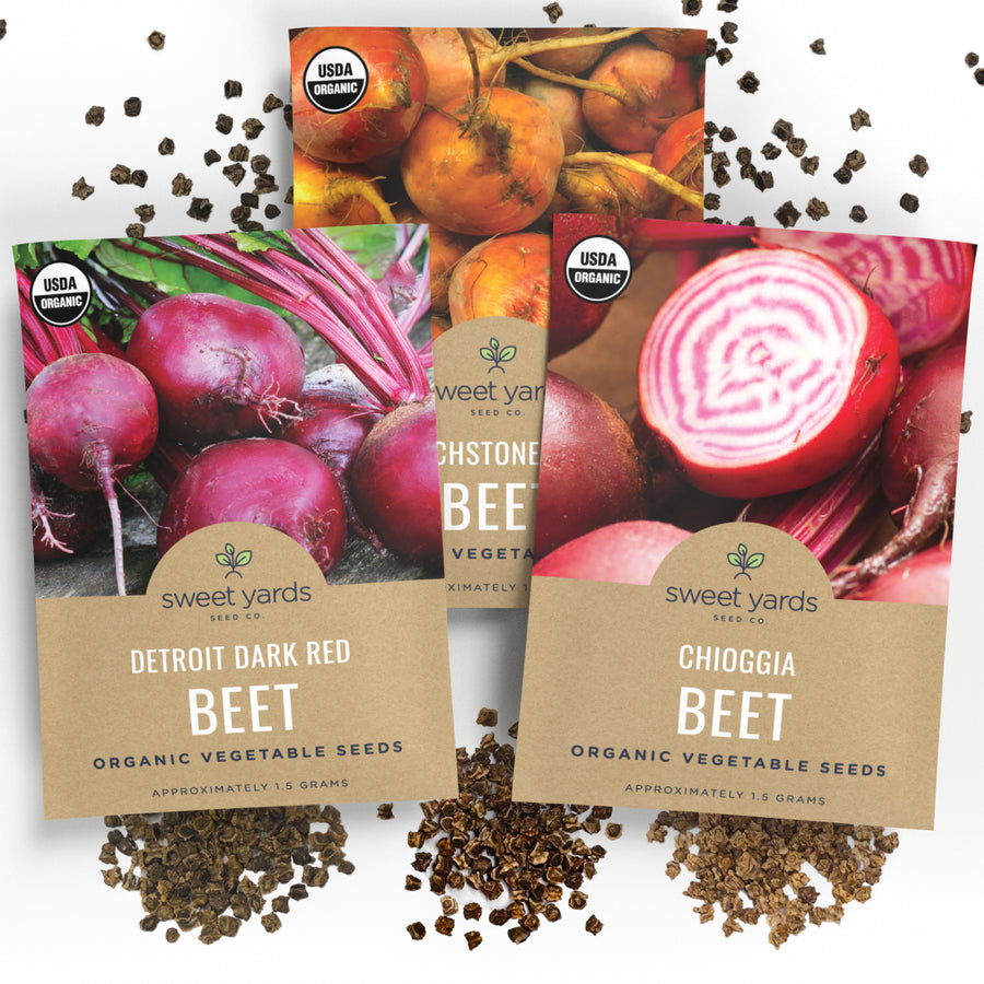 Organic Beet Lovers' Heirloom Seeds Variety Pack - 3 Packets