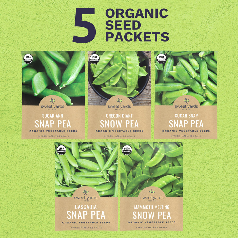 Organic Pea Variety Pack - 5 Packets