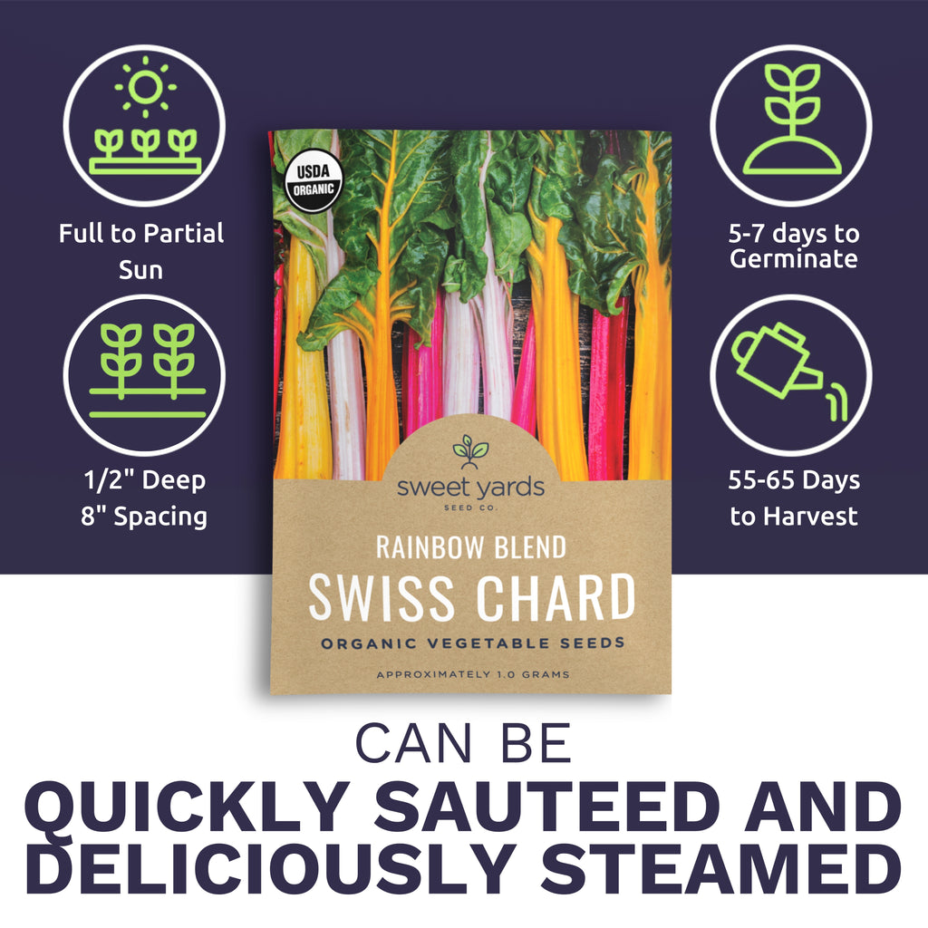 Organic Rainbow Blend Swiss Chard