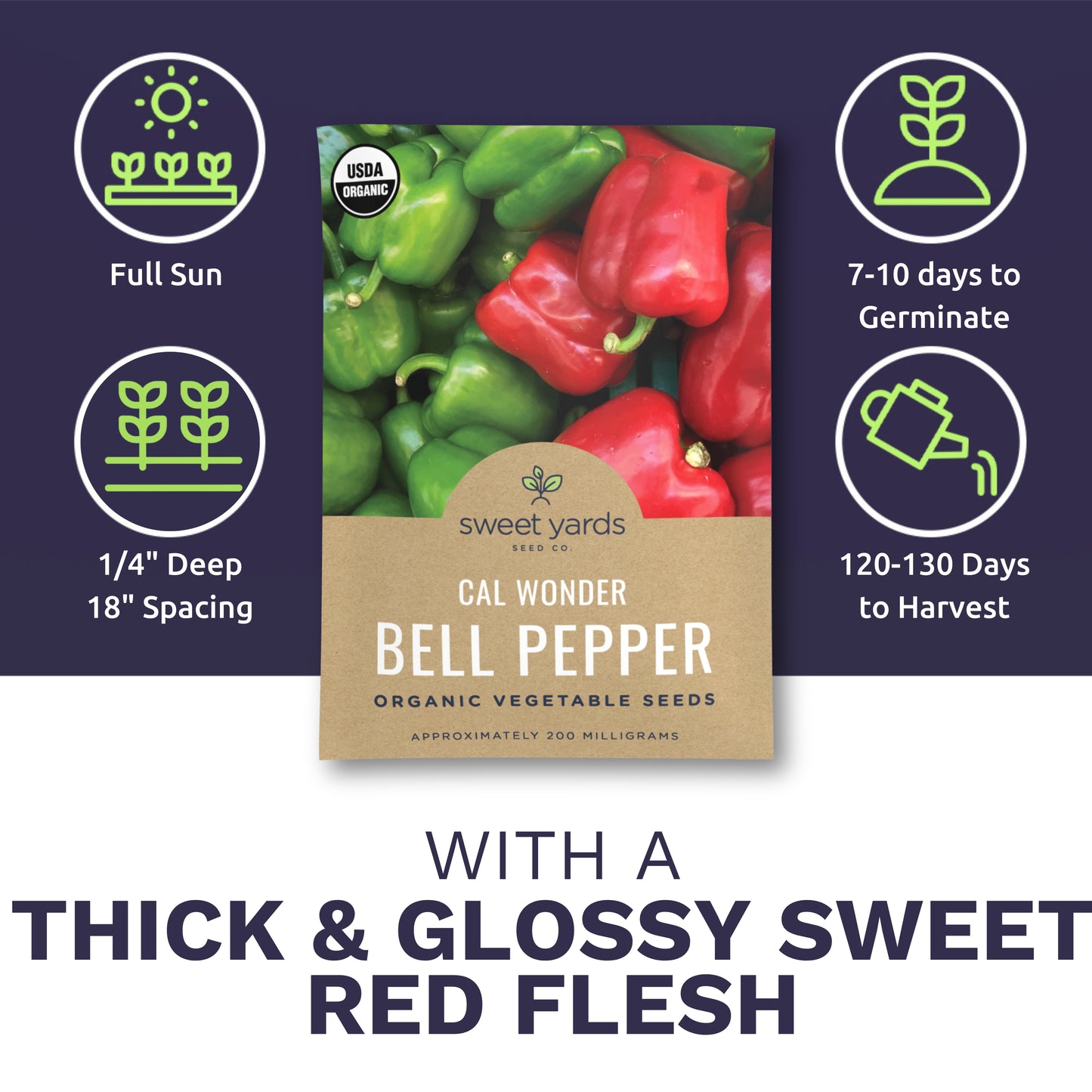 Organic California Wonder Bell Pepper