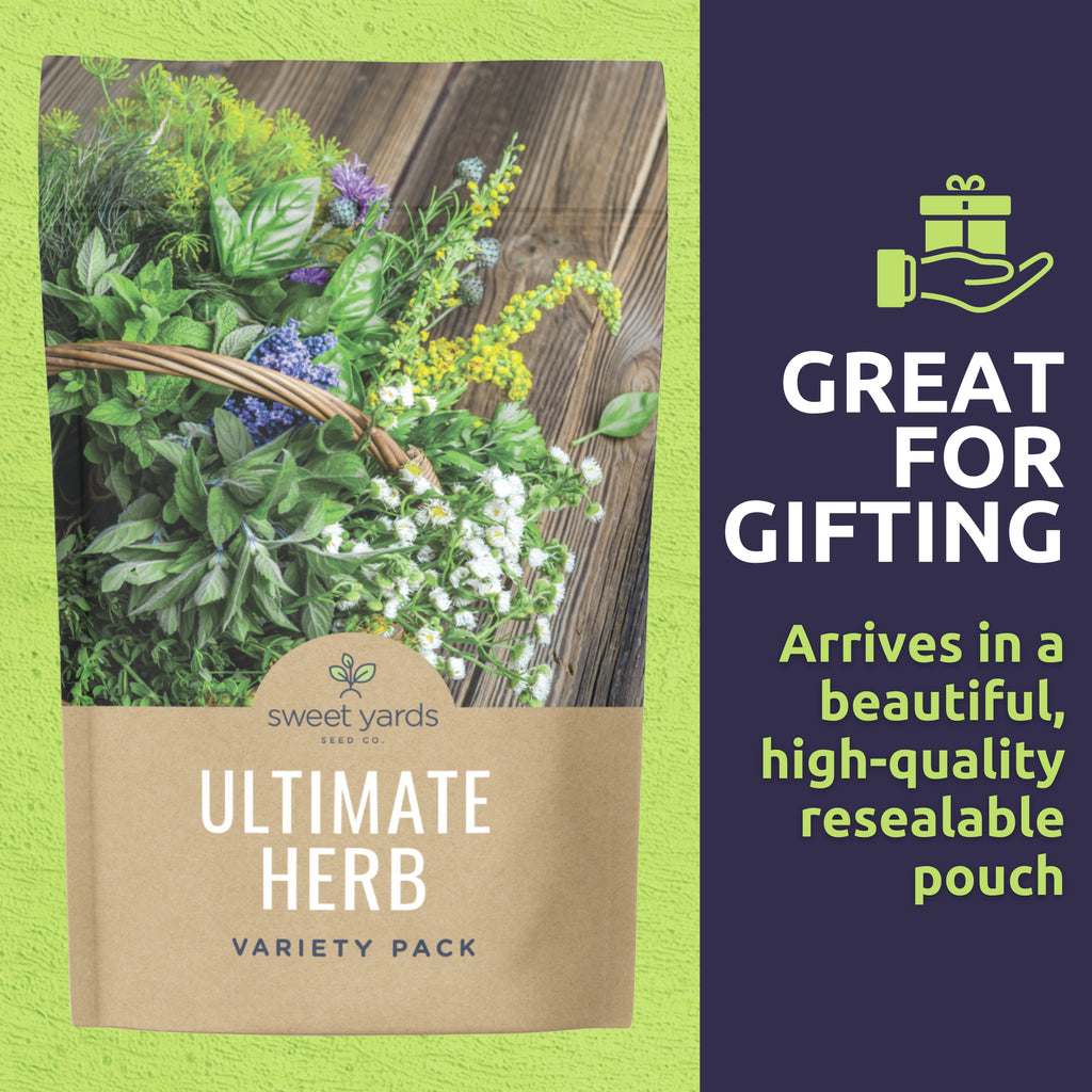 Organic Ultimate Herb Seeds Variety Pack - 21 Packets