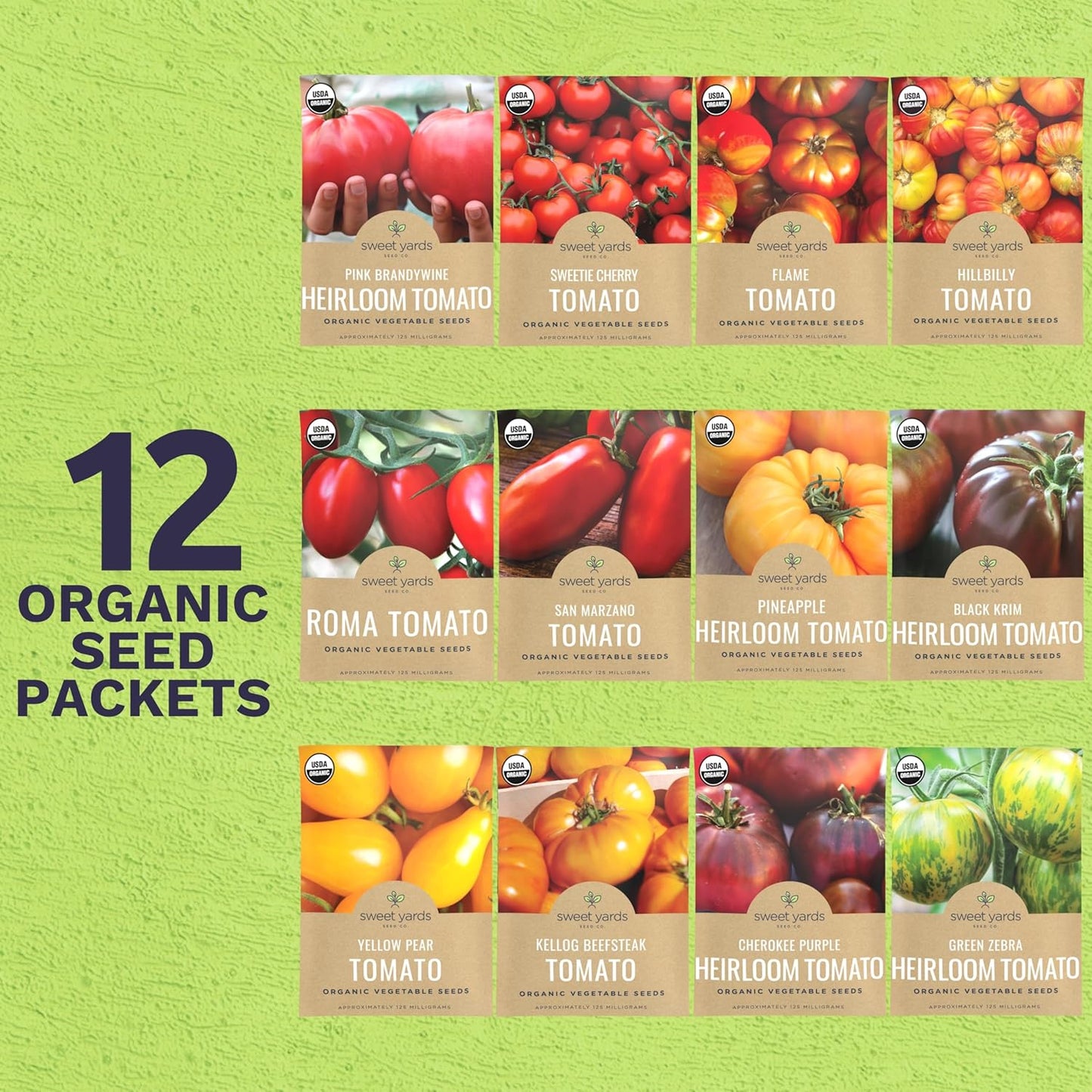 heirloom tomato plant seeds Organic Heirloom Tomato Seeds Variety Pack