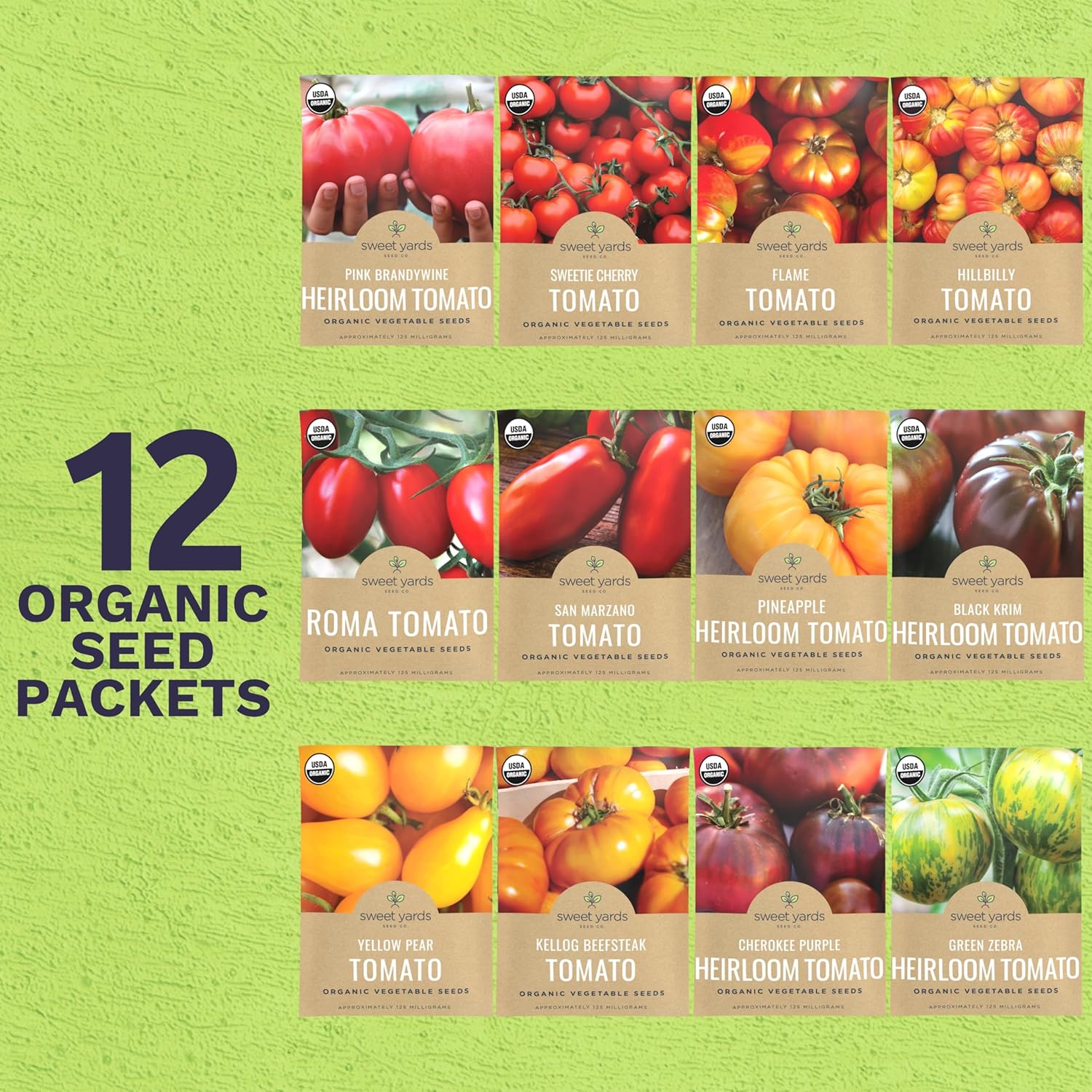 best tomato plant seeds Organic Heirloom Tomato Seeds Variety Pack