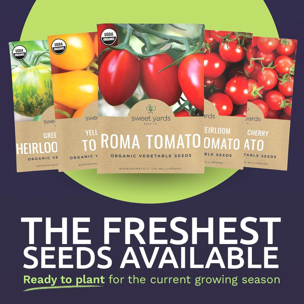 Organic Cherry Tomato Seeds Variety Pack - 5 Individual Packs