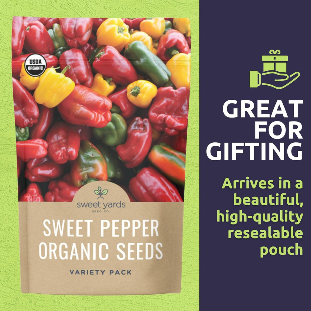 Organic Sweet Pepper Variety Pack - 5 Packets