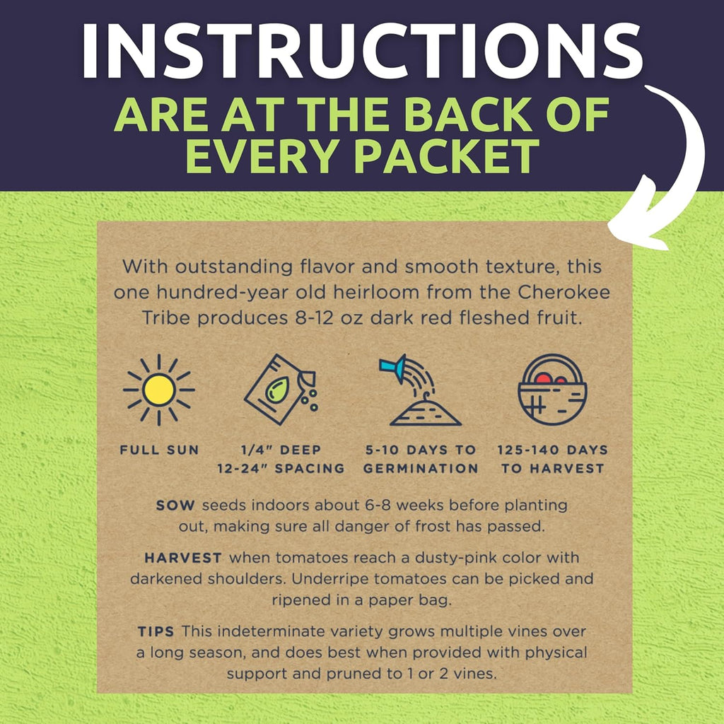 Organic Southern Garden Seeds Variety Pack - 10 Individual Packs