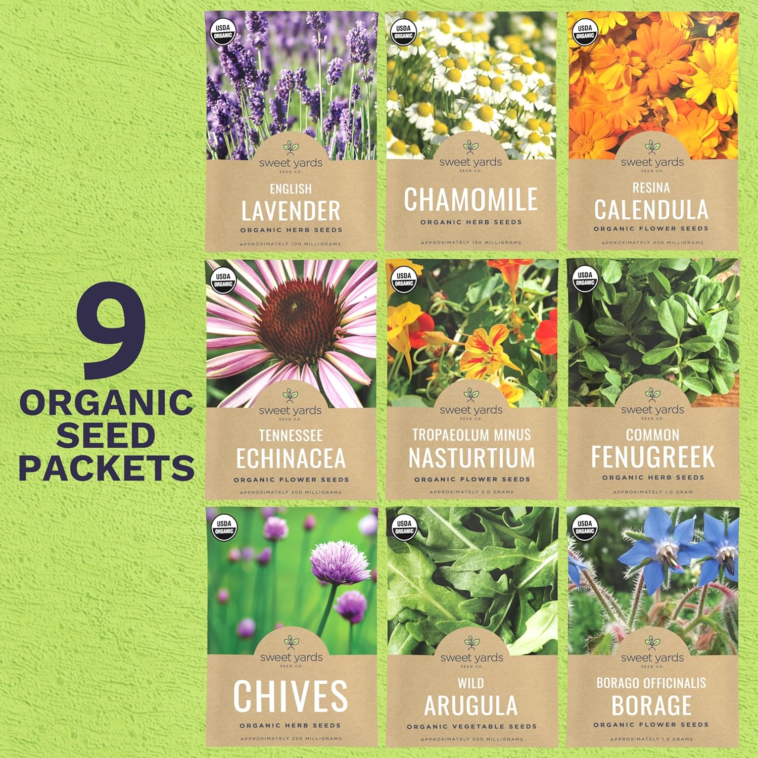 organic flower seeds Organic Edible Flowers Variety Pack