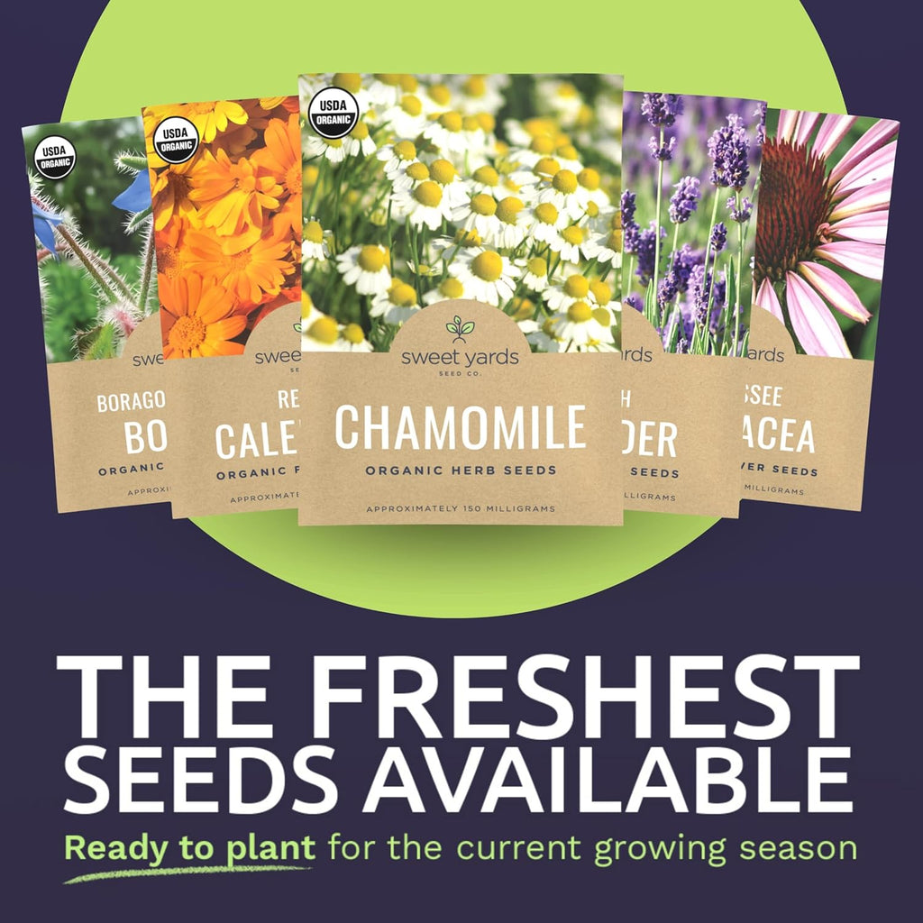 Organic Edible Flowers Variety Pack - 9 Packets