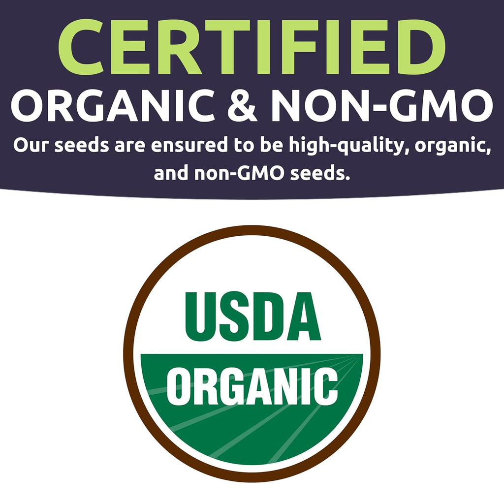 Organic Pea Lover Seeds Variety Pack - 6 Individual Packs