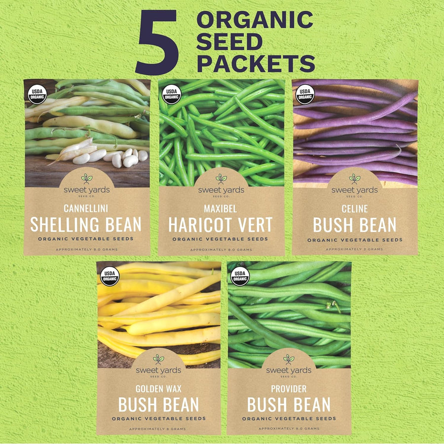 Organic Bean Variety Pack - 5 Packets