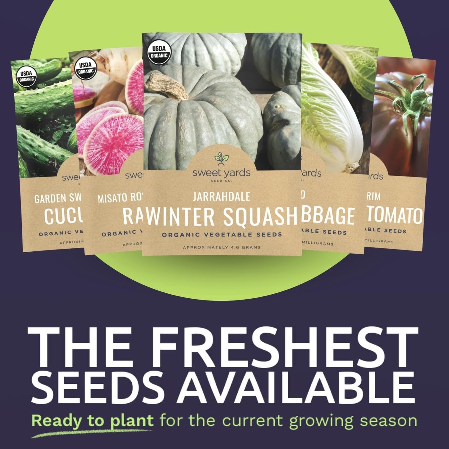 Organic Unique Varities - Seed Variety Pack - 10 Individual Packs