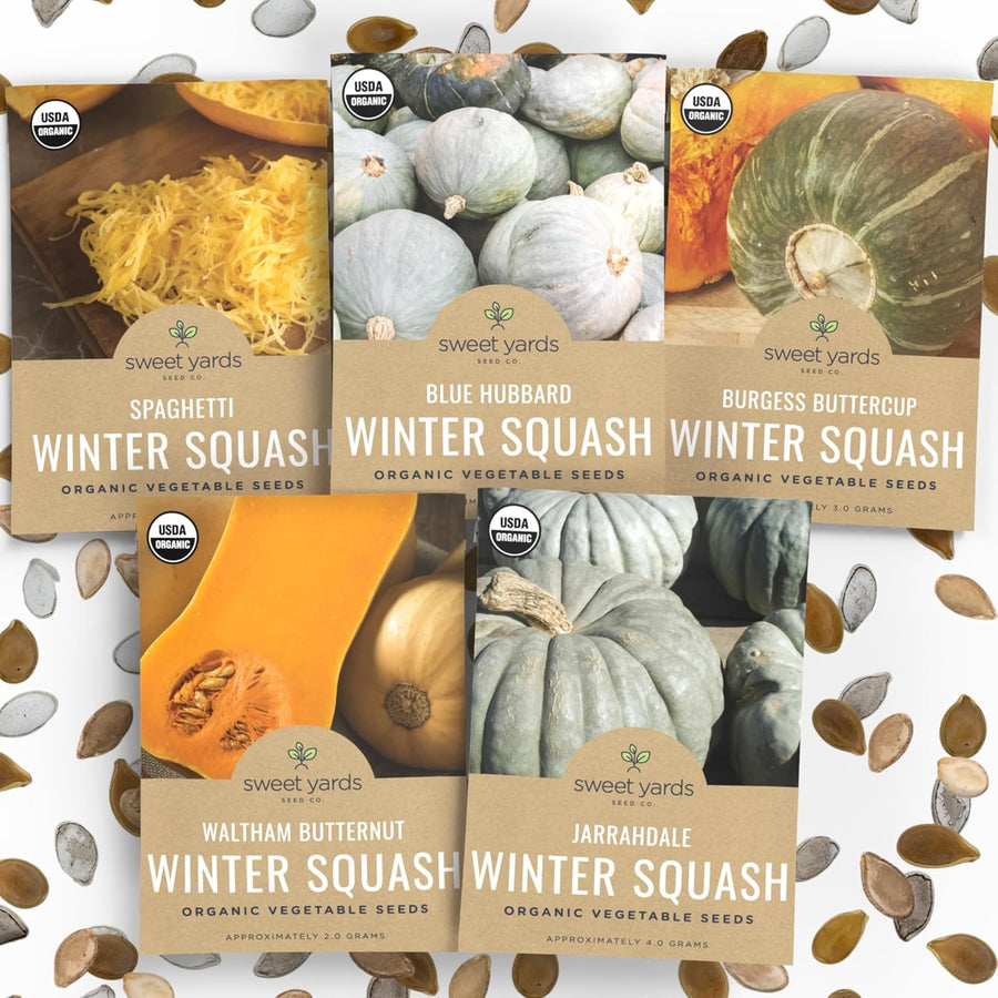 Organic Winter Squash Variety Pack - 5 Individual Packs