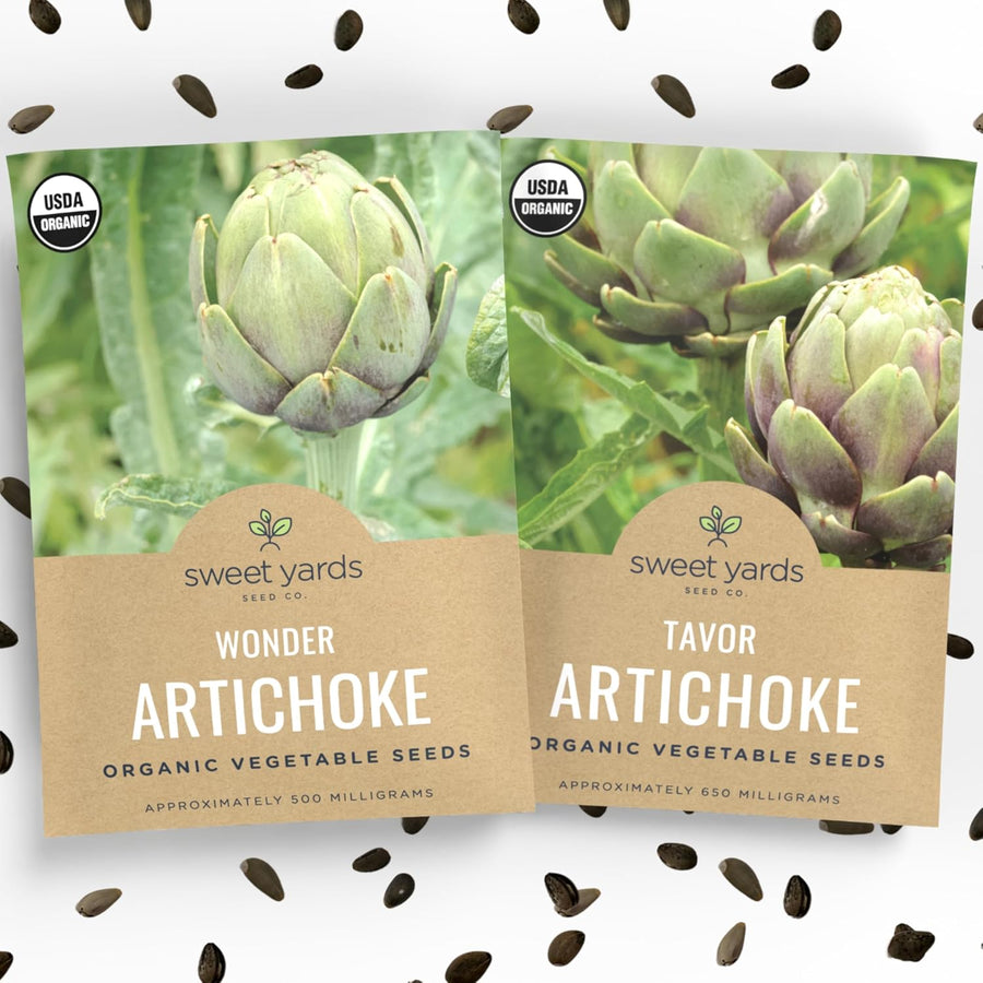 Organic Artichoke Seeds Variety Pack - 2 Individual Packs