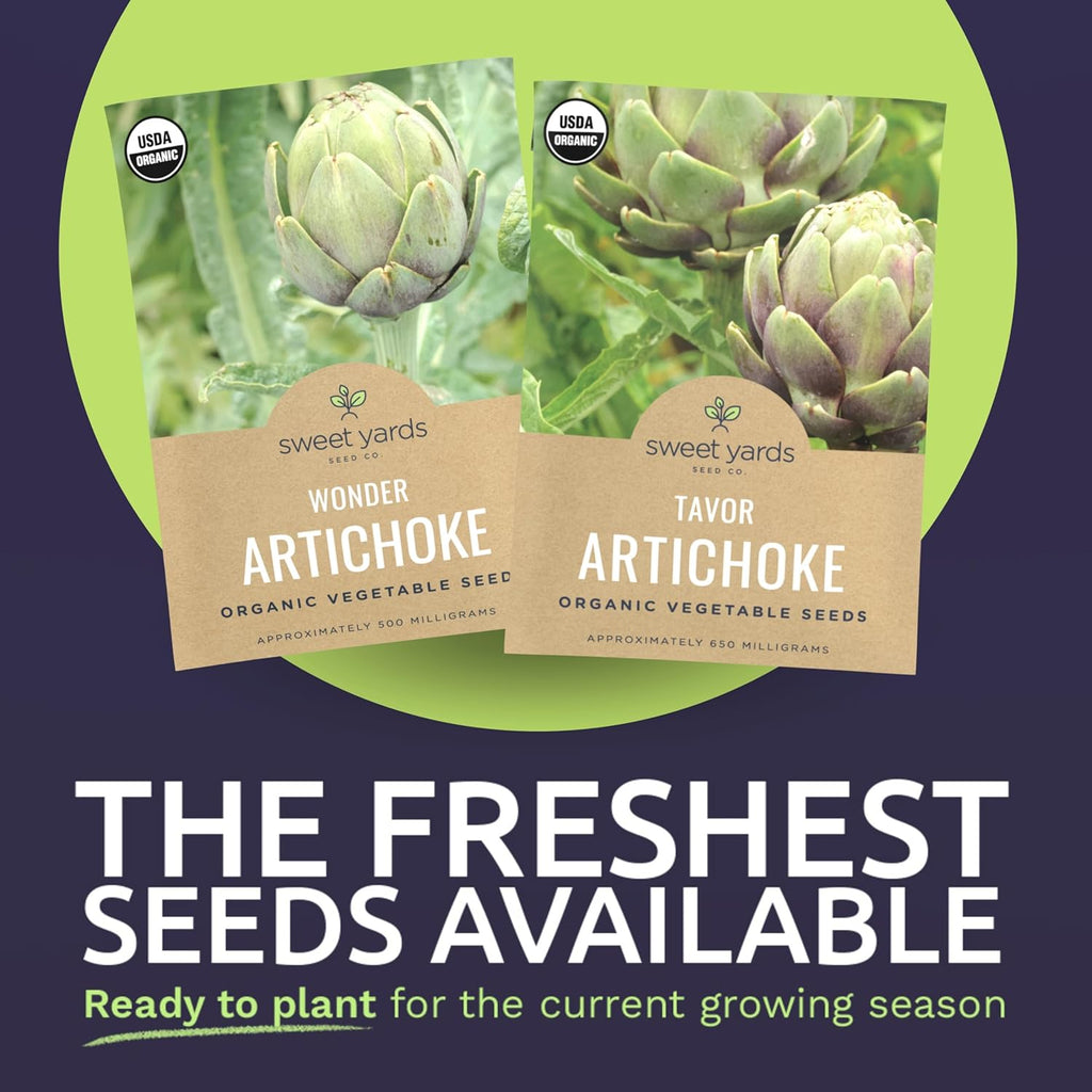 Organic Artichoke Seeds Variety Pack - 2 Individual Packs