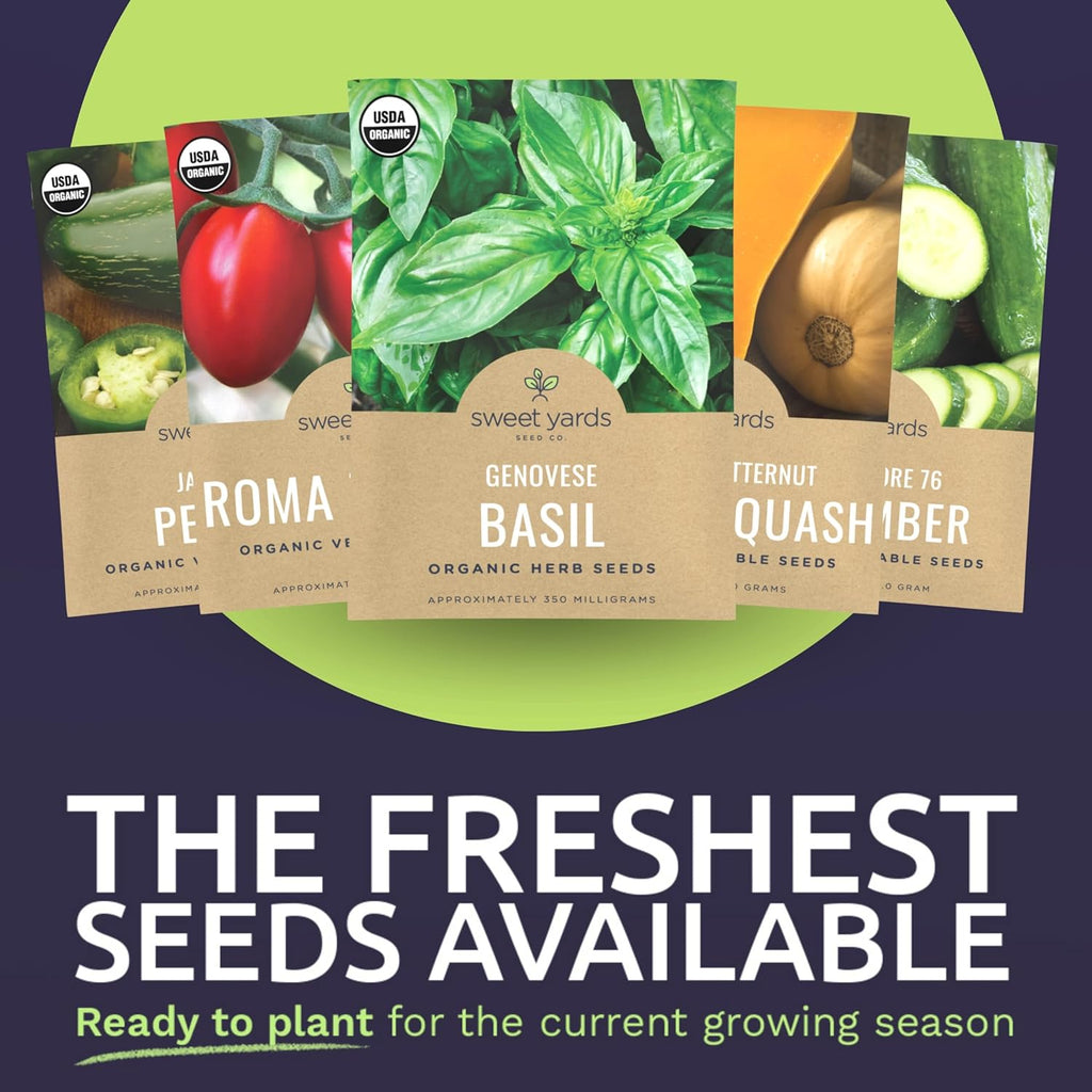 Organic Seeds Gardener Variety Pack - 30 Individual Packs