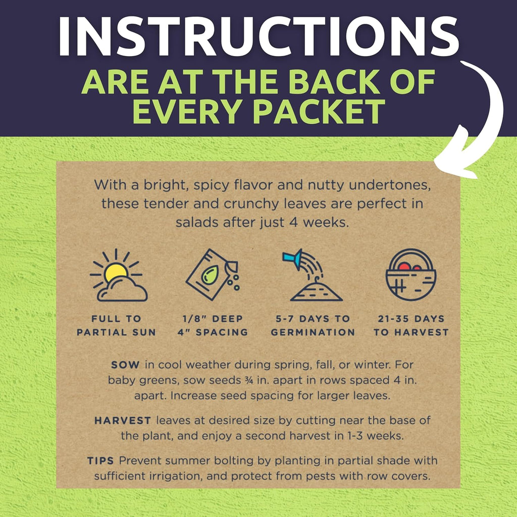 Organic Seeds Gardener Variety Pack - 30 Individual Packs