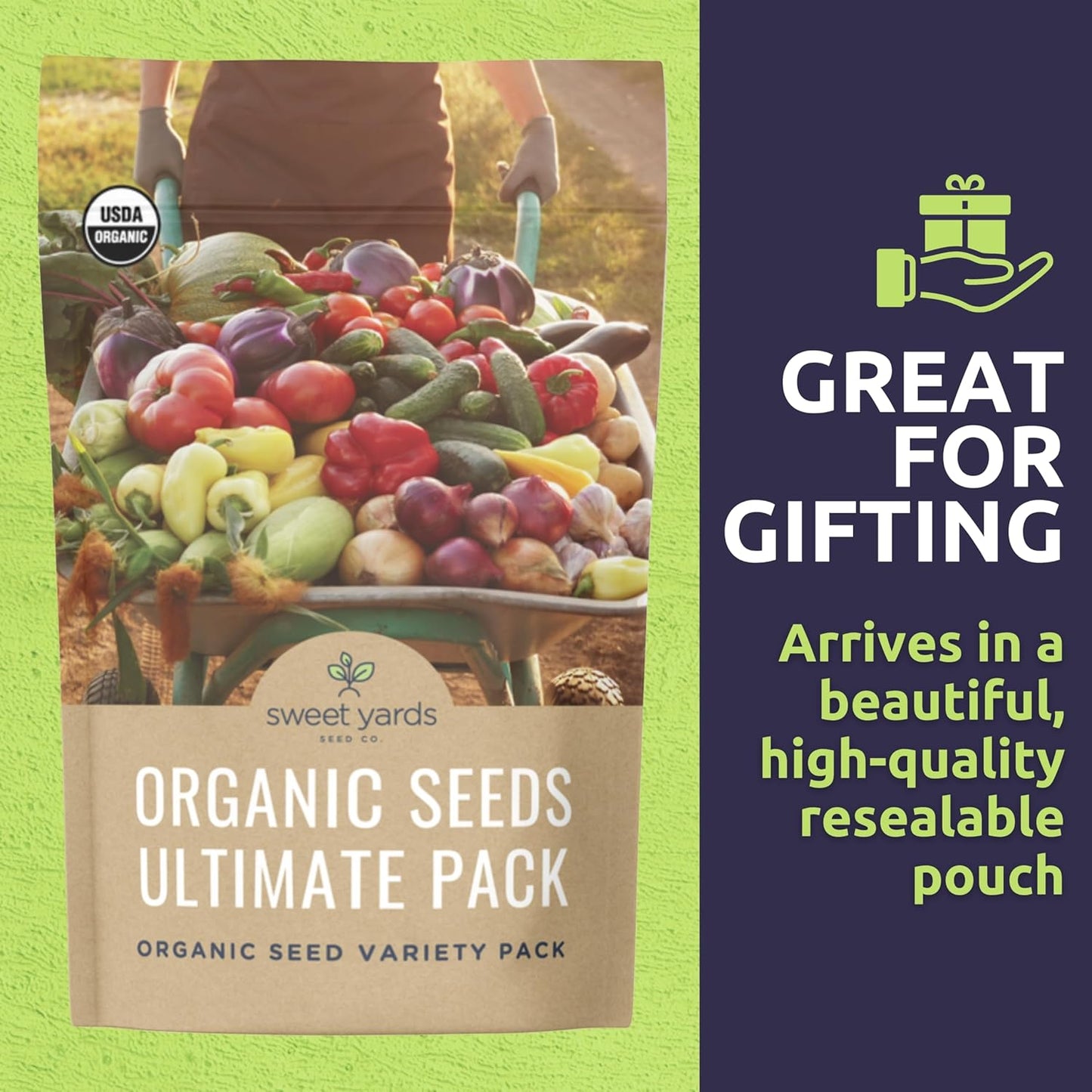 Organic Seeds Ultimate Variety Pack - 60 Individual Packs