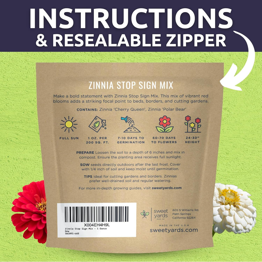 Zinnia Stop Sign Mix