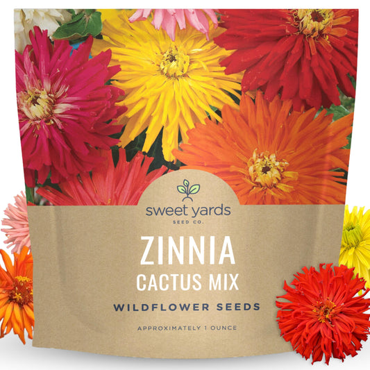 Zinnia Super Cactus Mix