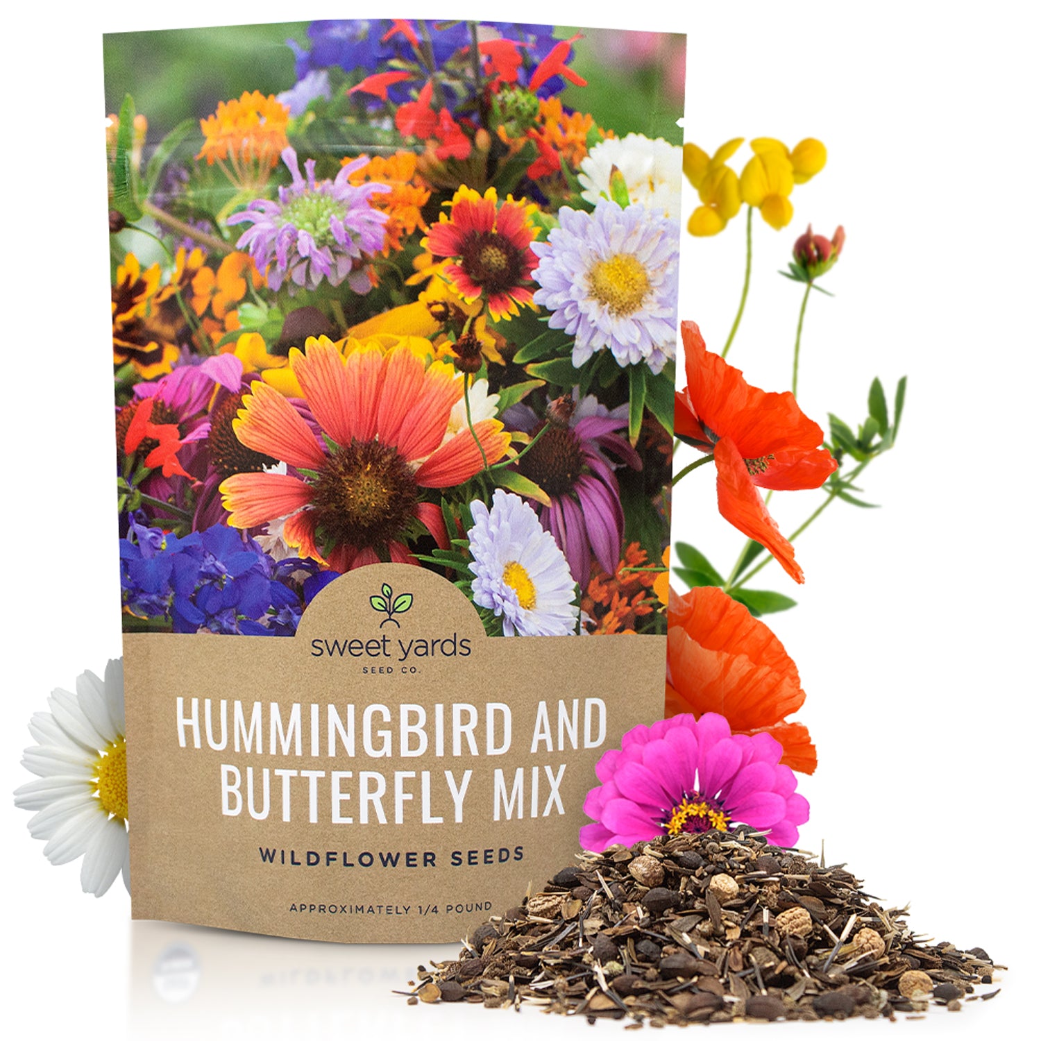 american seed wildflower blend bird and butterfly Hummingbird and Butterfly Wildflower Blend – Sweet Yards