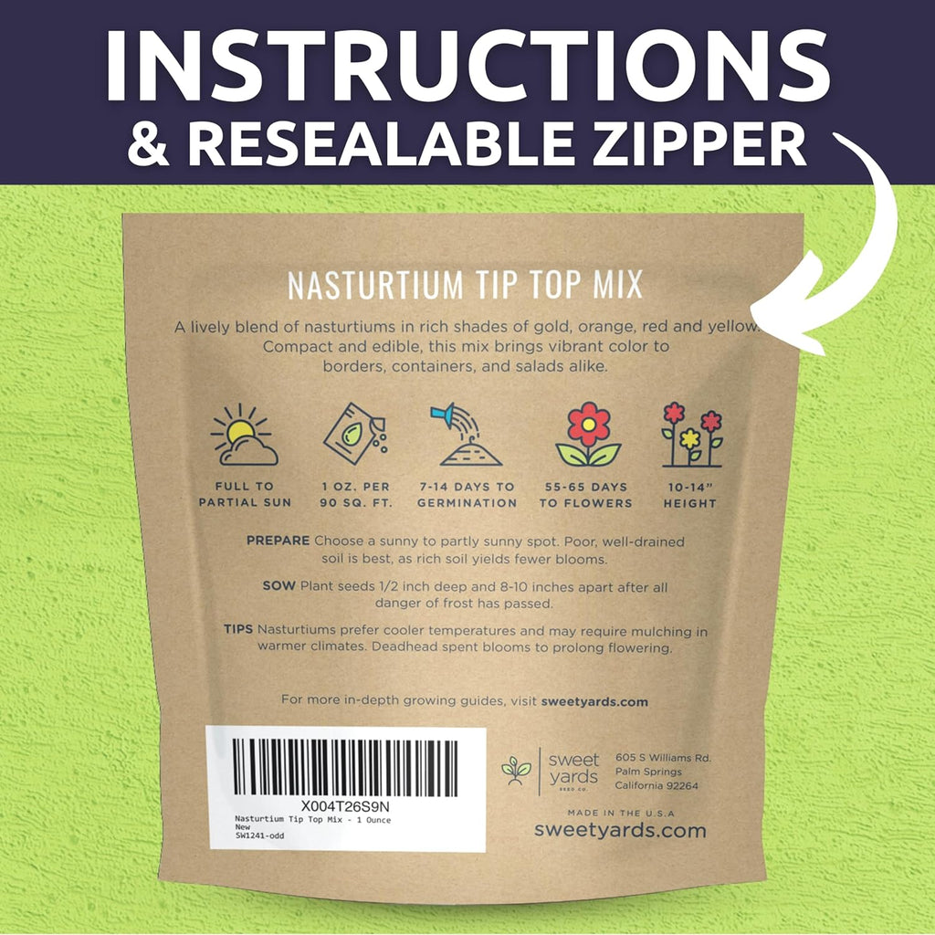 Nasturtium Tip Top Mix