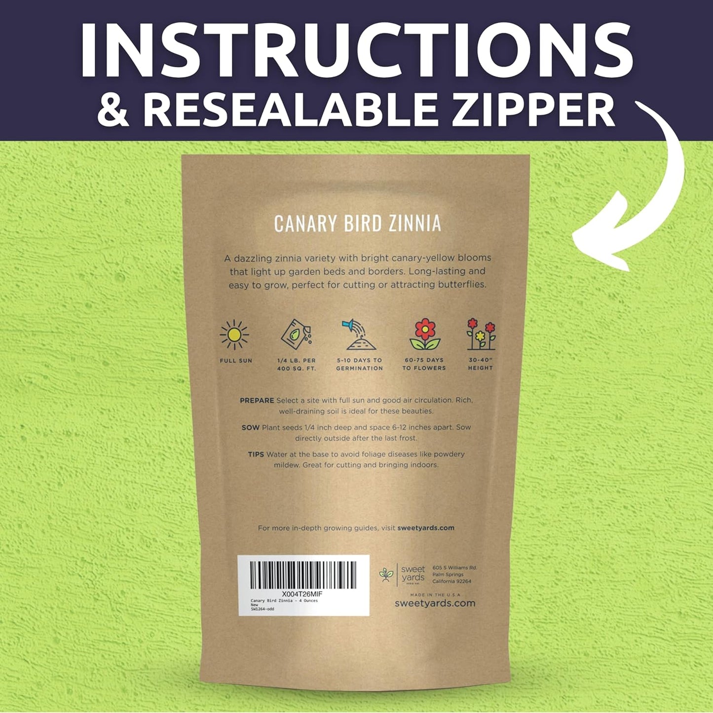 Zinnia Canary Bird
