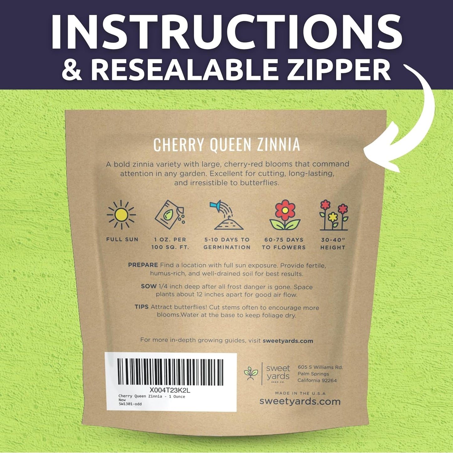 Zinnia Cherry Queen