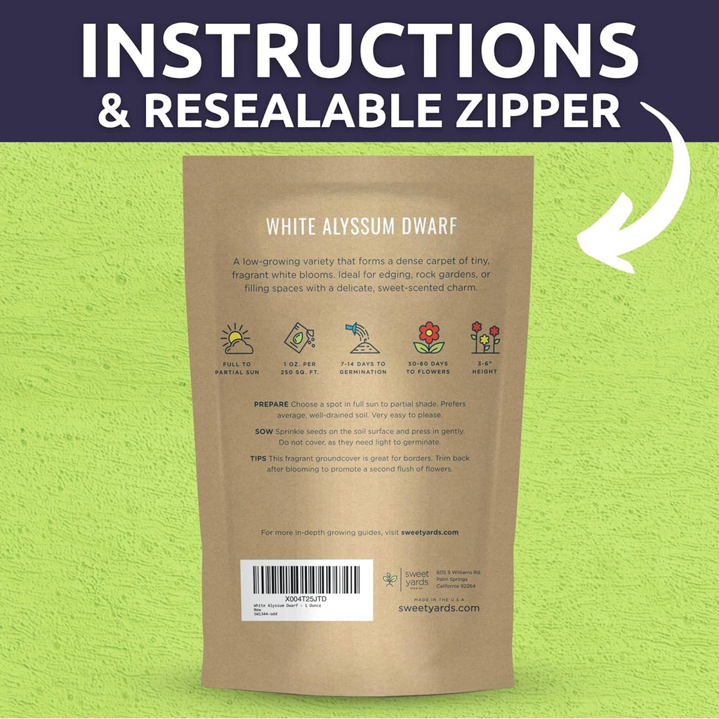 Alyssum Dwarf White – Carpet of Snow