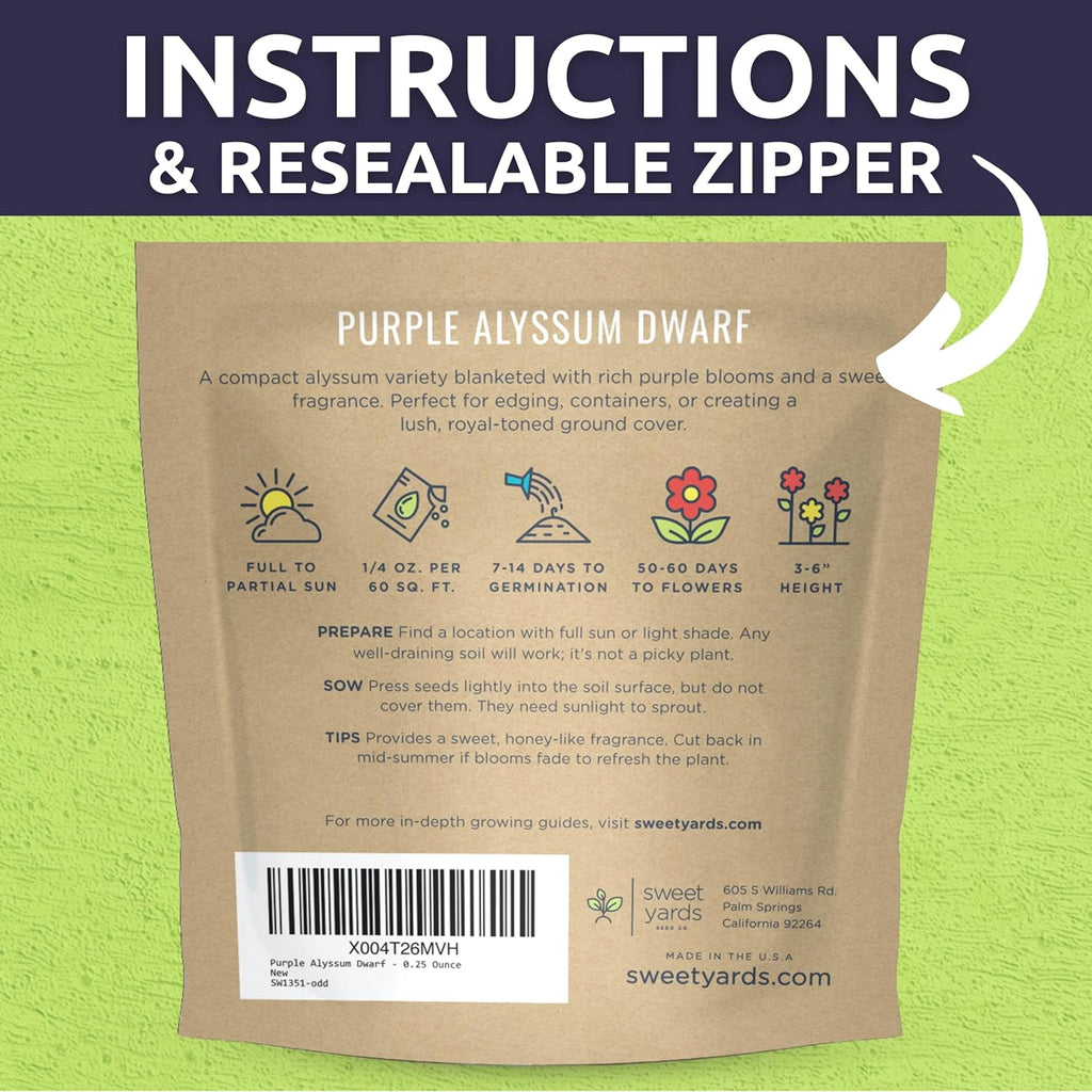 Alyssum Dwarf Purple – Royal Carpet