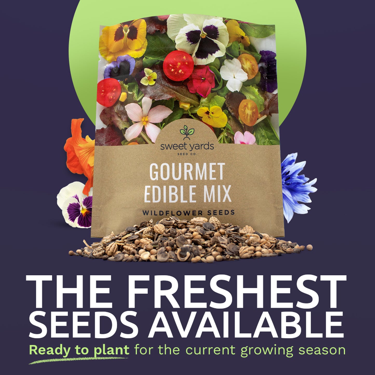 Gourmet Edible Flowers Wildflower Blend