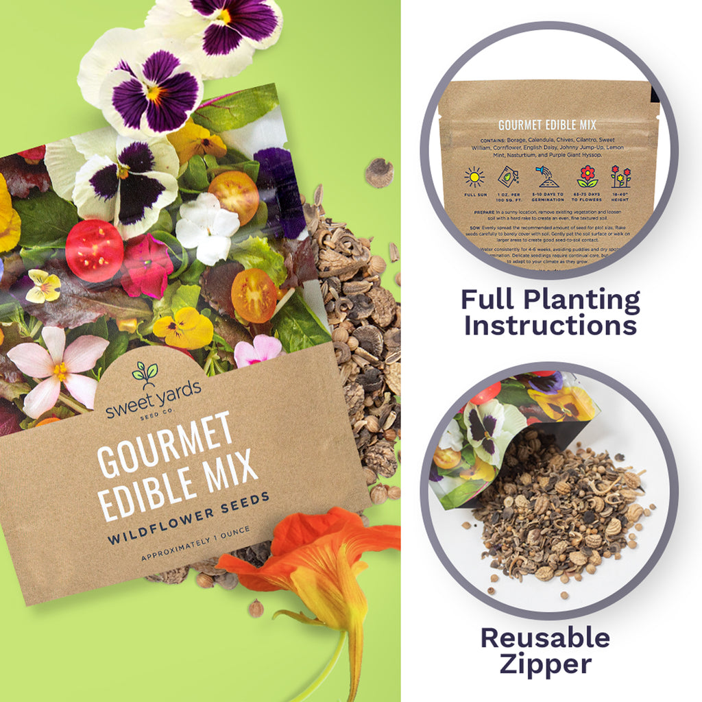 Gourmet Edible Flowers Wildflower Blend