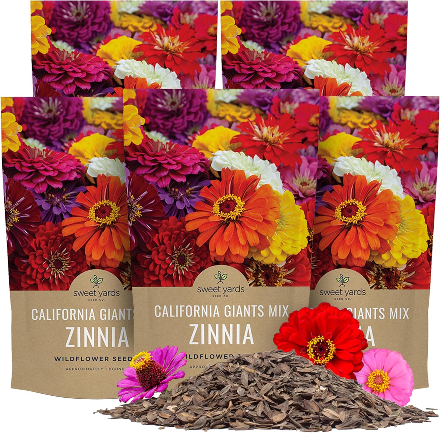 giant zinnia flower seeds Zinnia California Giants Mix – Sweet Yards