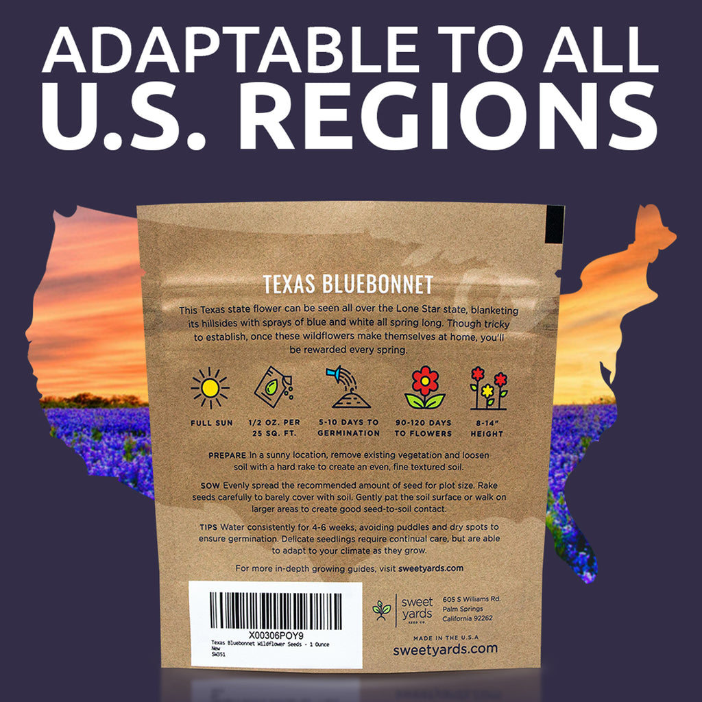 Texas Bluebonnet Wildflower Seed Mix