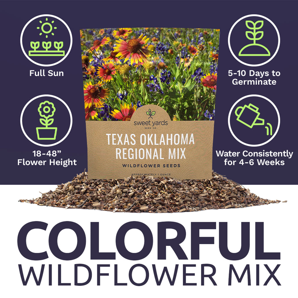 Texas Oklahoma Wildflower Seed Mixture