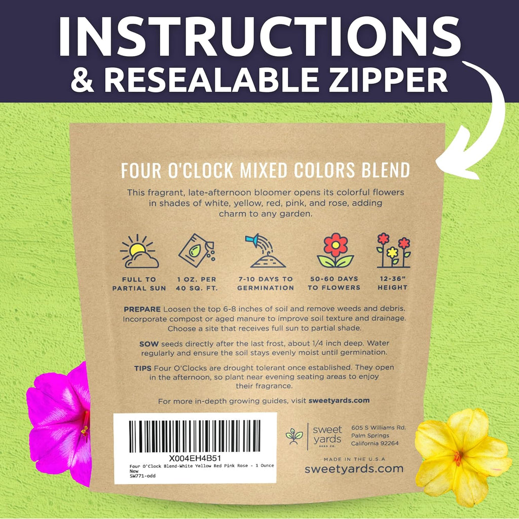 Four O'Clock Mixed Colors Blend