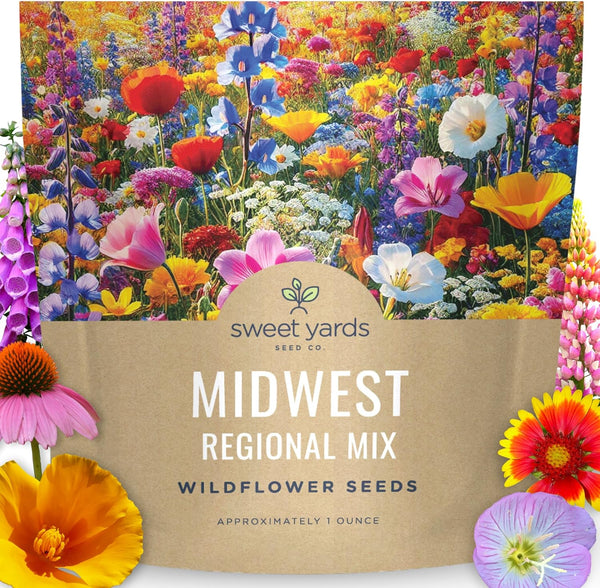 regional wildflower seed mixes Midwest Regional Mix – Sweet Yards