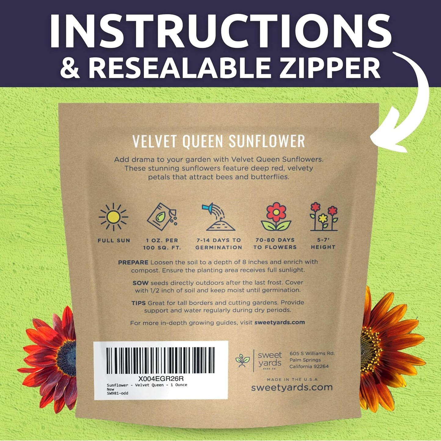 Velvet Queen Sunflower