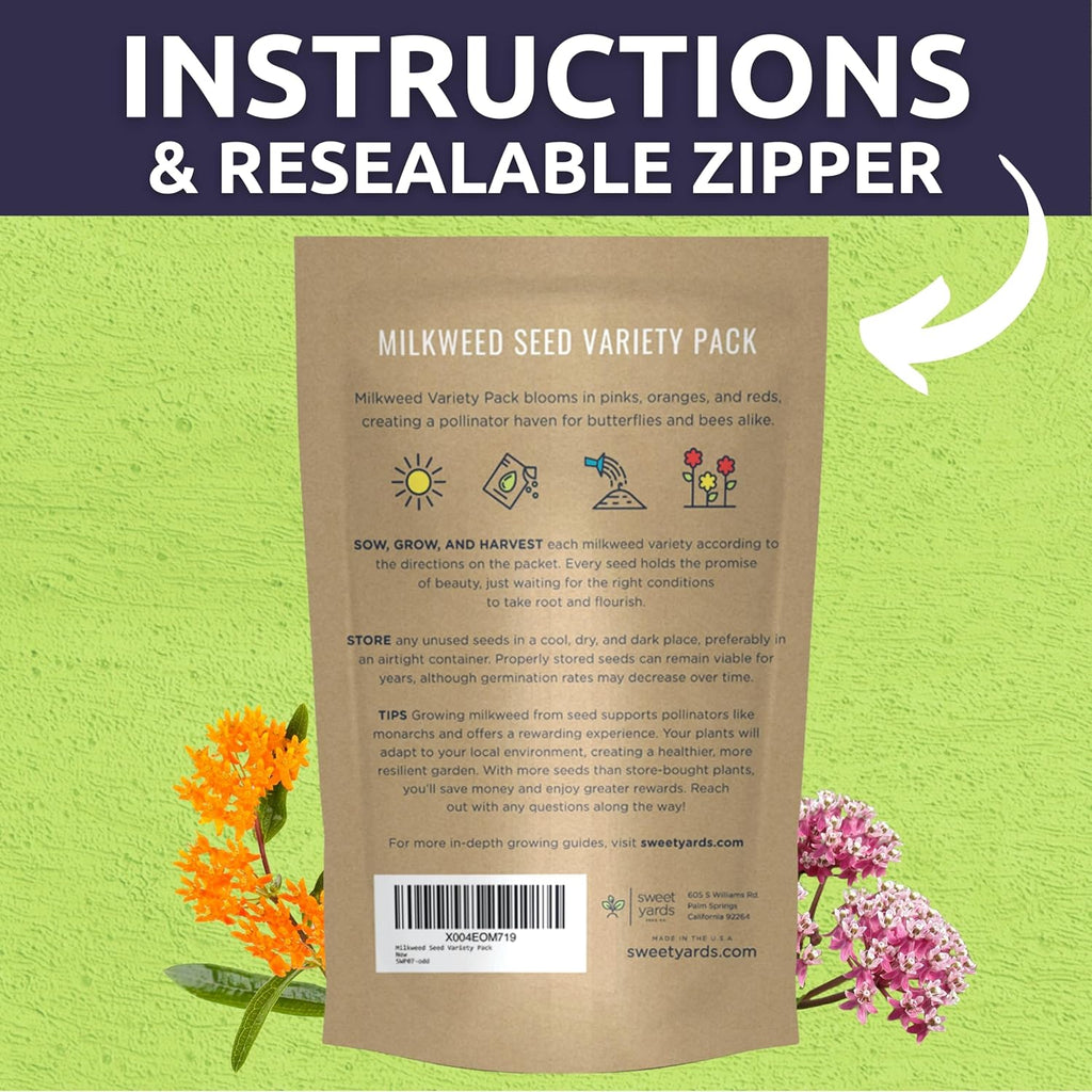 Milkweed Seed Variety Pack - 5 Packets