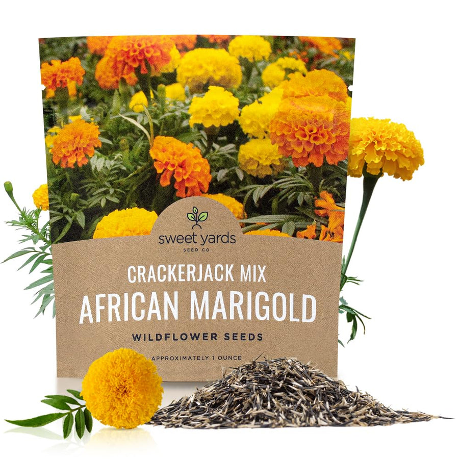 African Marigold Crackerjack Mix