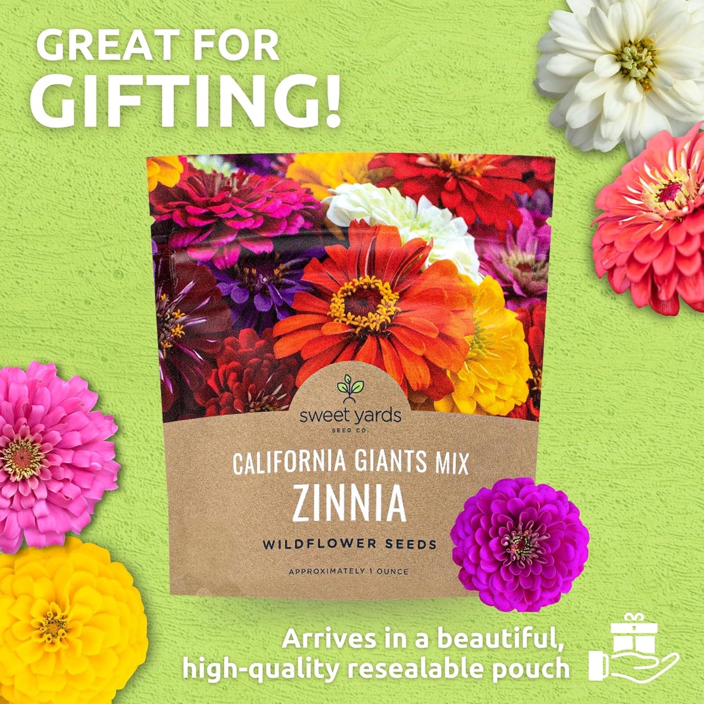 Zinnia California Giants Mix